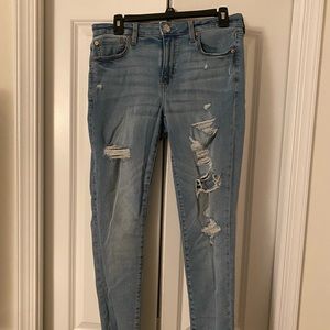 American Eagle skinny ripped jeggings